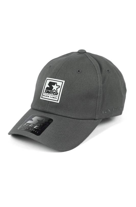 Boné Starter Aba Curva Strapback Box Logo Cinza - NewSkull