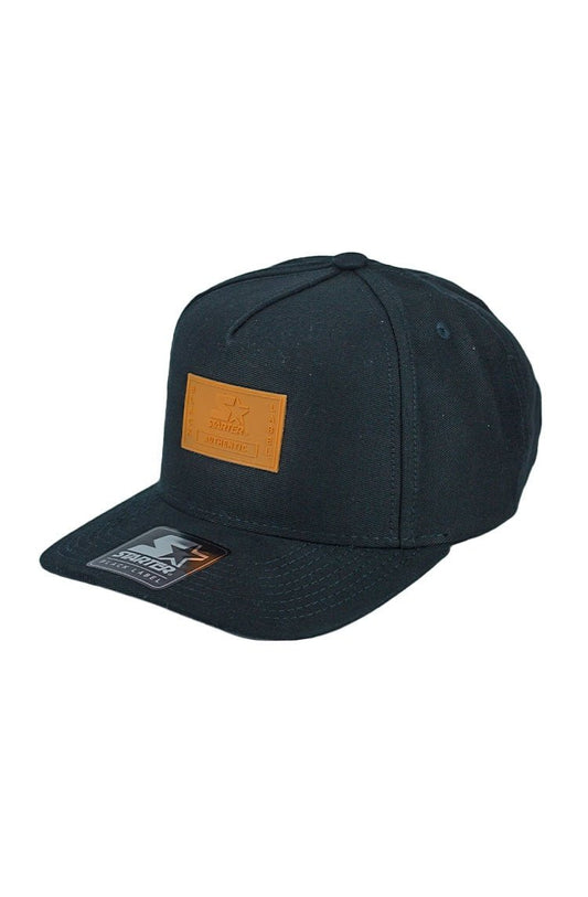 Bone Starter Authentic Aba Curva Snapback Preto/Laranja - NewSkull