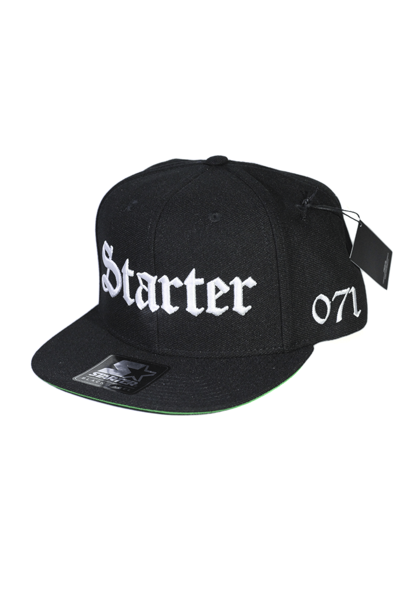 Boné Starter Black Label Aba Reta Compton Preta - NewSkull