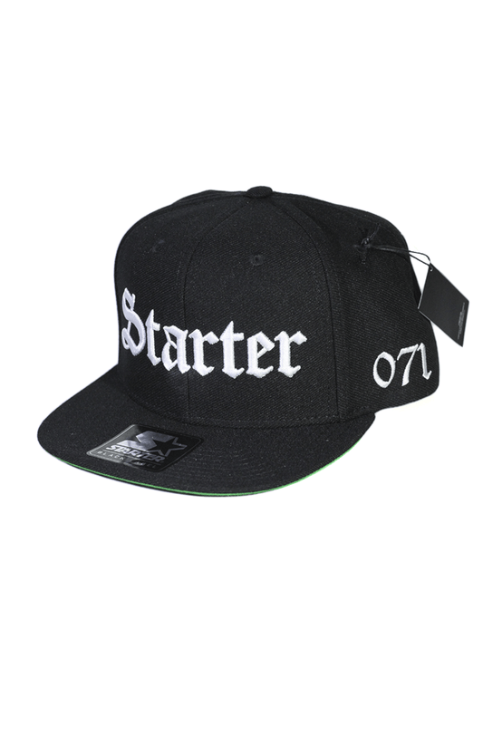 Boné Starter Black Label Aba Reta Compton Preta - NewSkull
