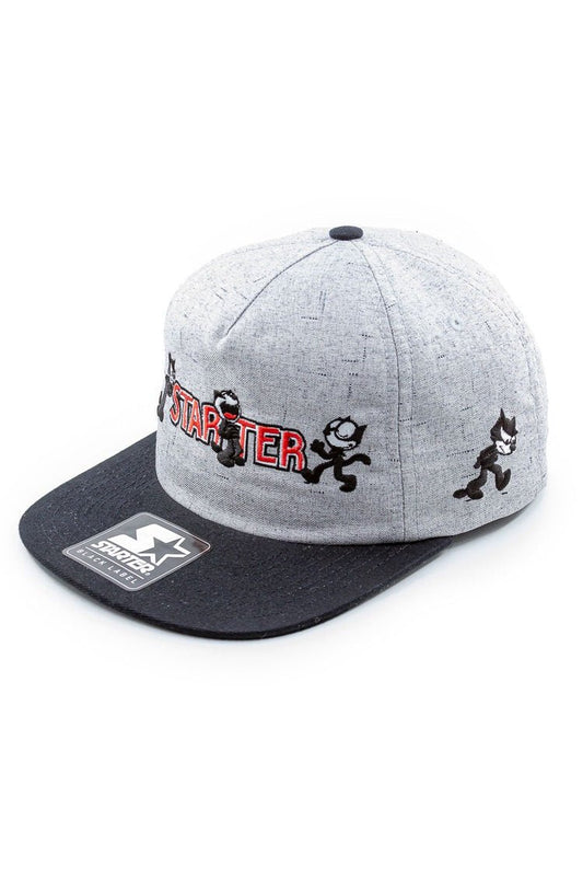 Bone STARTER Collab Felix Line Snapback Cinza/Preto - NewSkull
