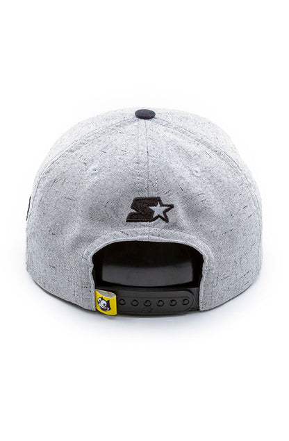 Bone STARTER Collab Felix Line Snapback Cinza/Preto - NewSkull