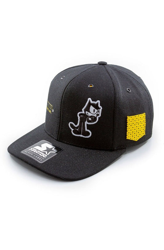 Bone STARTER Collab Felix Snapback Preto/Amarelo - NewSkull
