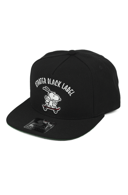 Boné Starter Peanuts Aba Reta Snapback Snoopy Skate Preto - NewSkull