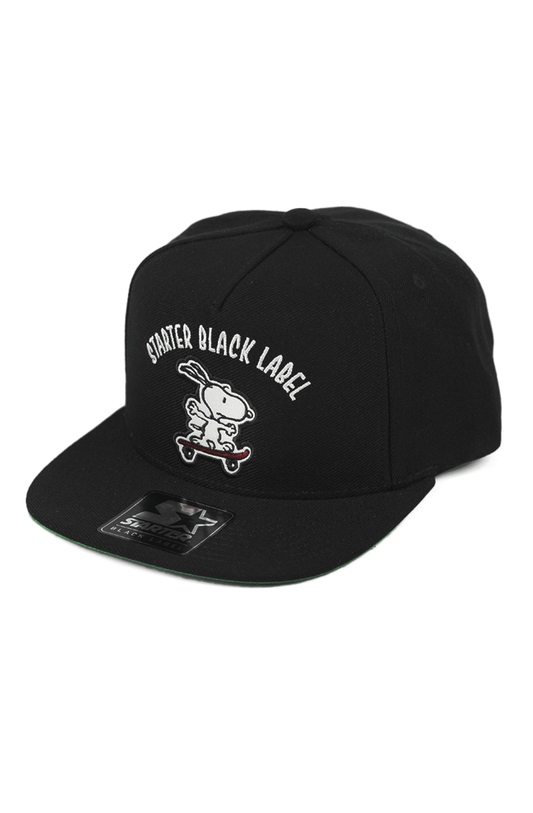 Boné Starter Peanuts Aba Reta Snapback Snoopy Skate Preto - NewSkull