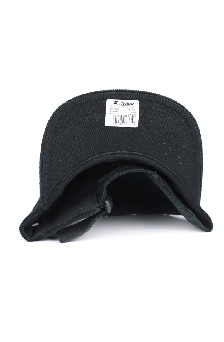 Boné Strapback Starter Unstructured Veludo Preto - NewSkull