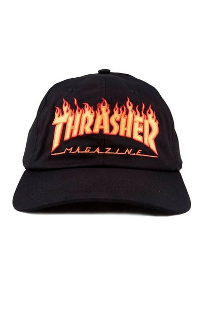Bone Thrasher Flame Dad Hat Preto/Amarelo - NewSkull