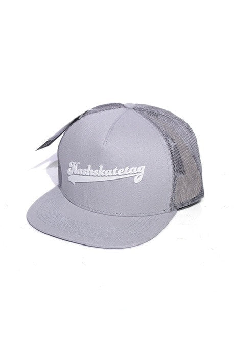 Boné Trucker Hashskatetag Snapback Cinza - NewSkull