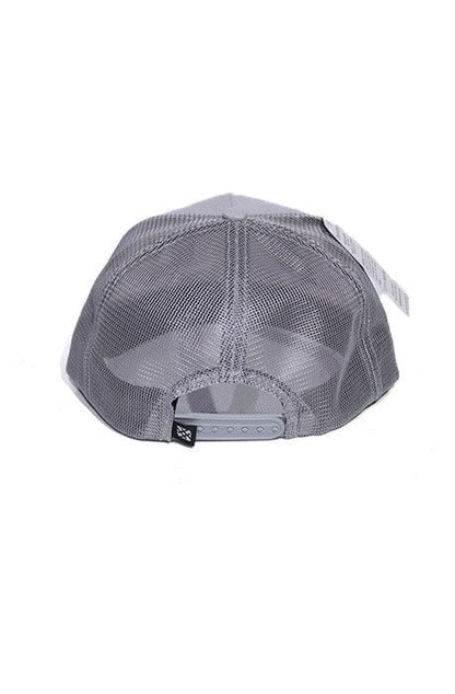 Boné Trucker Hashskatetag Snapback Cinza - NewSkull