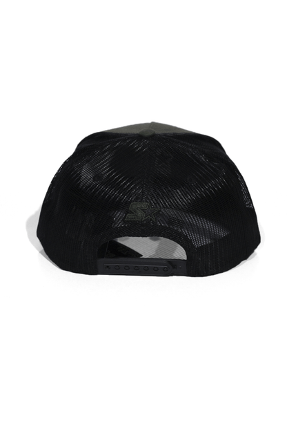 Boné Trucker Starter Black Label NH Leather 2 Verde Snapback - NewSkull