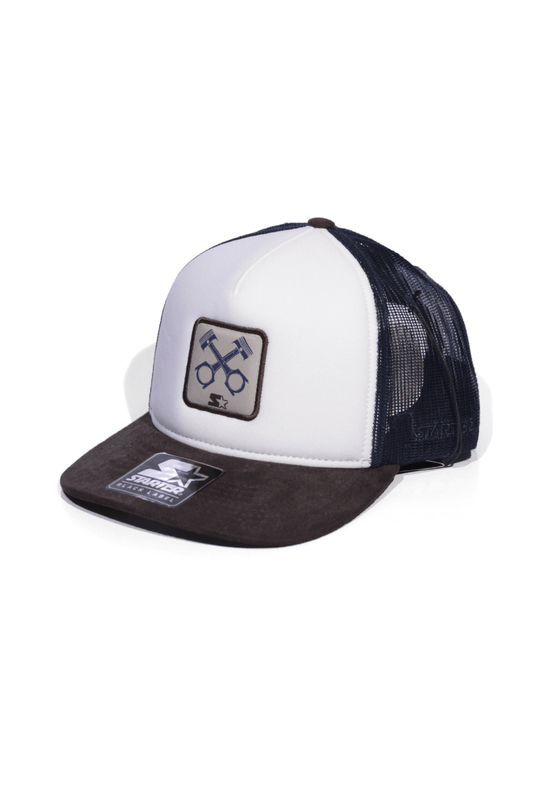 Boné Trucker Starter Black Label Piston Azul Snapback - NewSkull