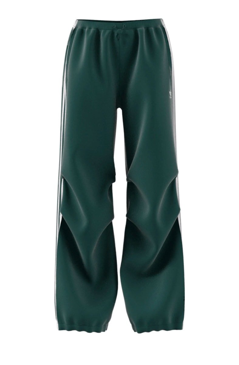 Calça Adidas Adibreak Stripes Tactel Verde/Branco - NewSkull