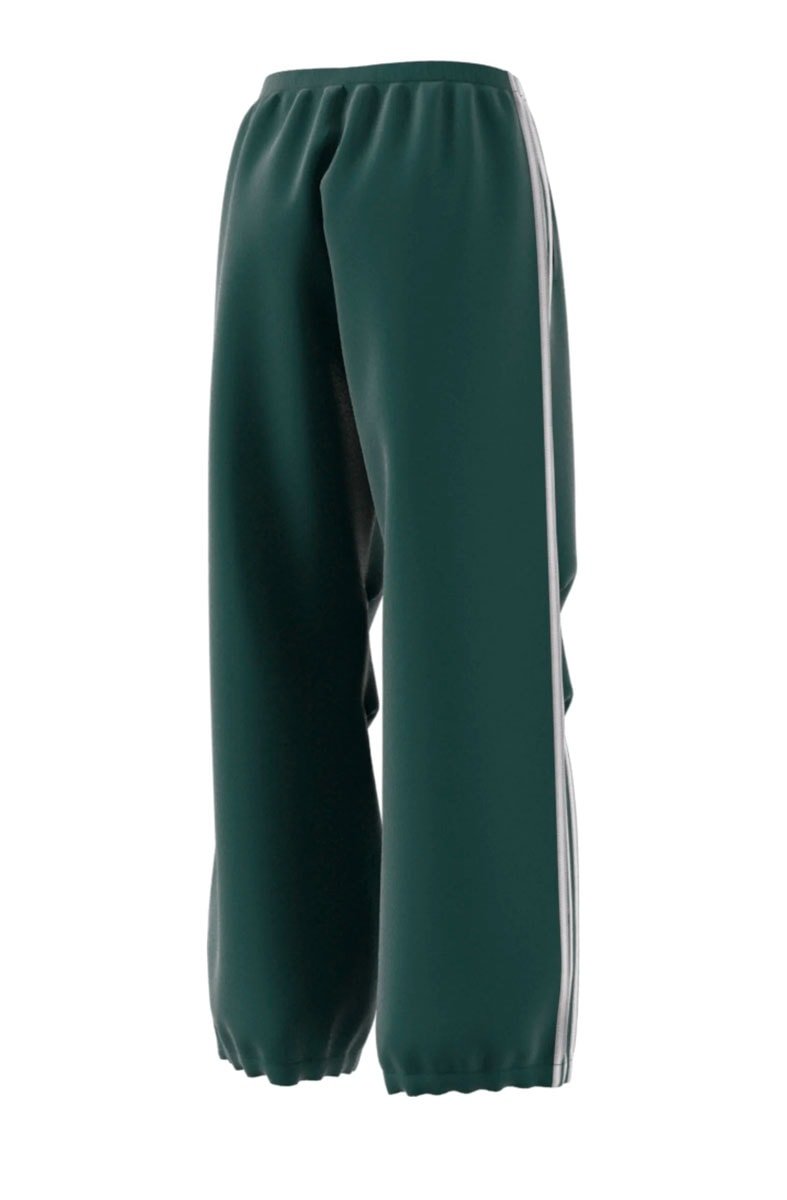 Calça Adidas Adibreak Stripes Tactel Verde/Branco - NewSkull