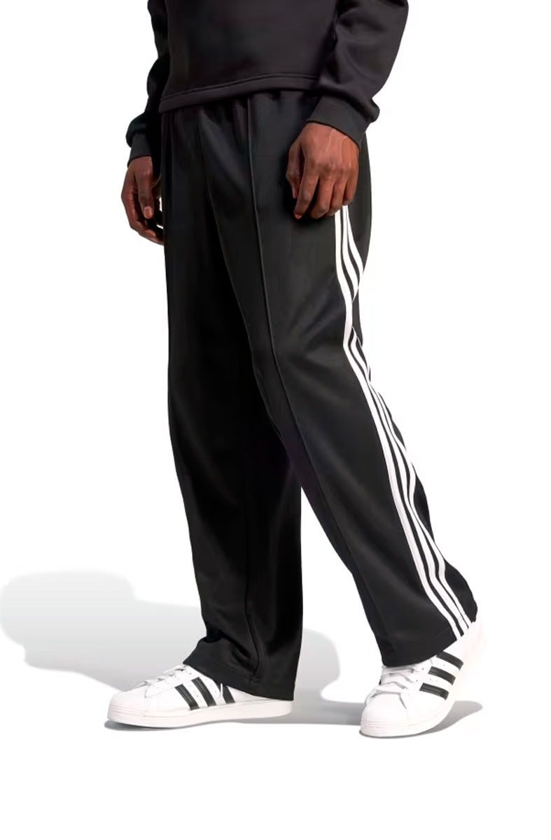 Calça Adidas Adicolor Baggy Fit Firebird Preto/Branco - NewSkull