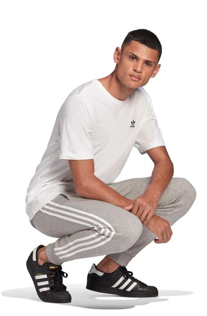 Calça Adidas Adicolor Classics 3 - stripes Cinza/Branco - NewSkull