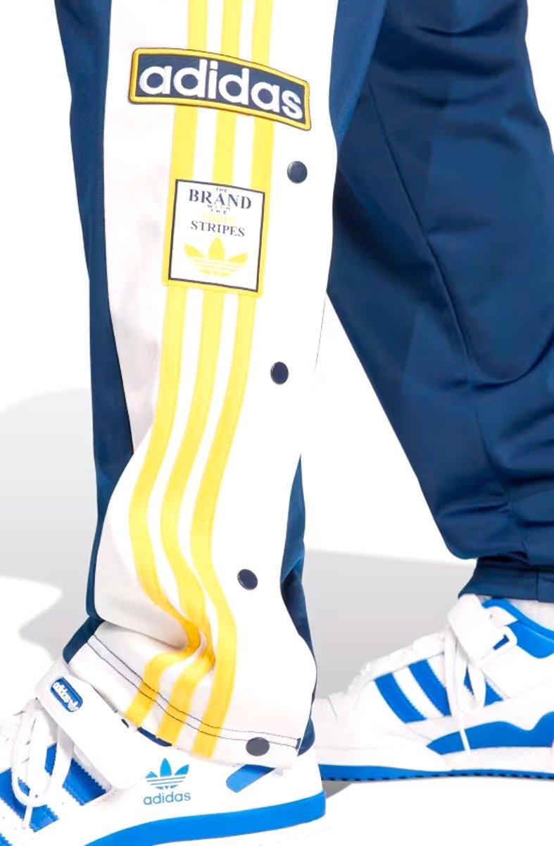 Calça Adidas Adicolor Classics Adibreak Azul/Branco/Amarelo - NewSkull