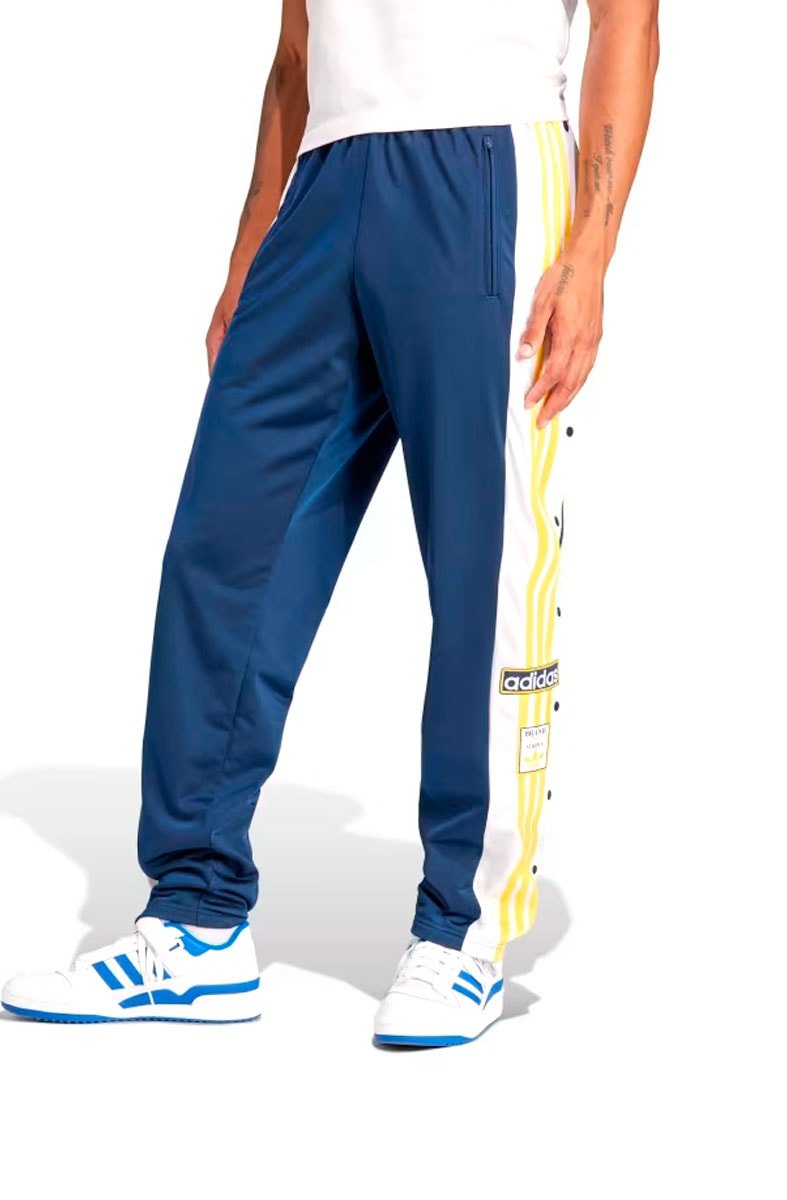 Calça Adidas Adicolor Classics Adibreak Azul/Branco/Amarelo - NewSkull