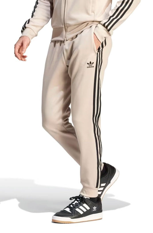 Calça Adidas Adicolor Classics SST Bege/Preto - NewSkull