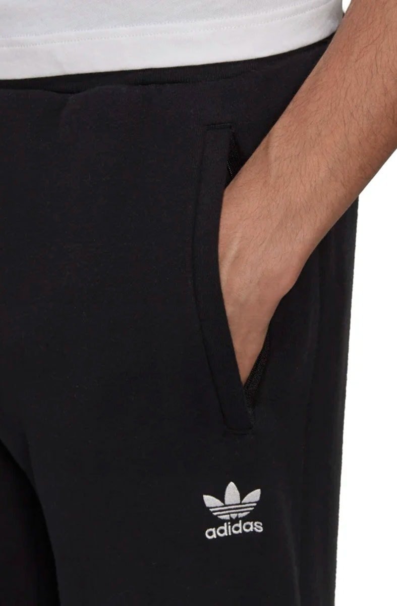 Calça Adidas Adicolor Essentials Trefoil Preto/Branco - NewSkull