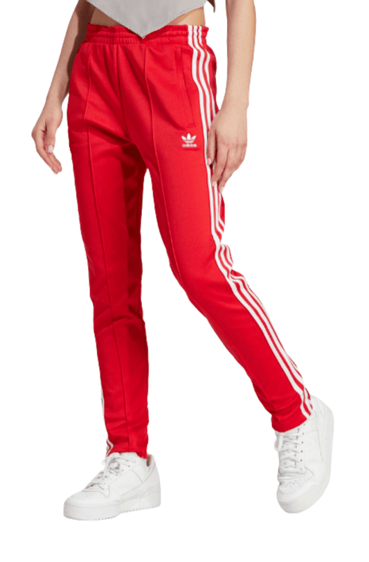 Calça Adidas Adicolor SST Vermelho/Branco - NewSkull