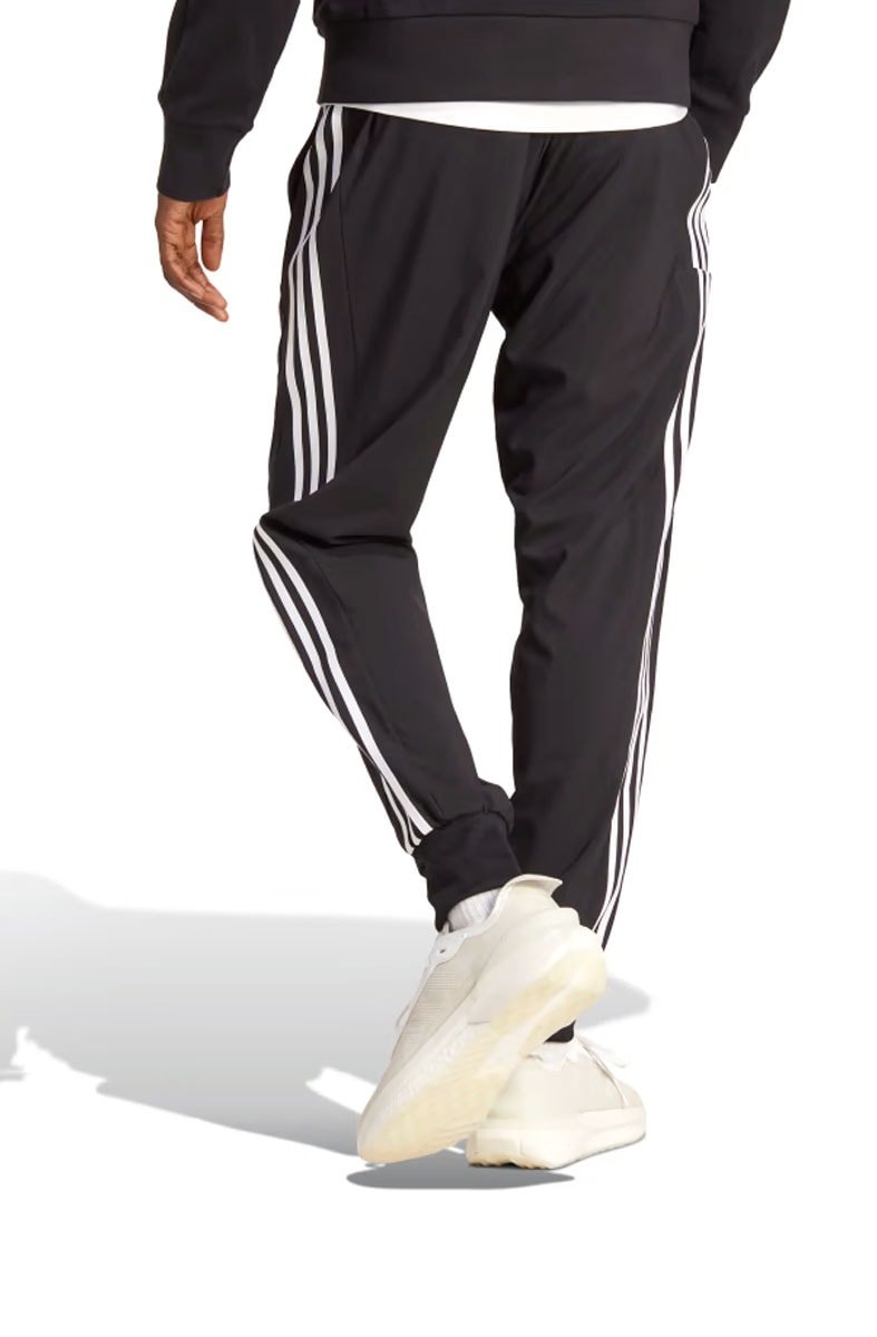 Calça Adidas Aeroready Essentials 3 - stripes Preto/Branco - NewSkull