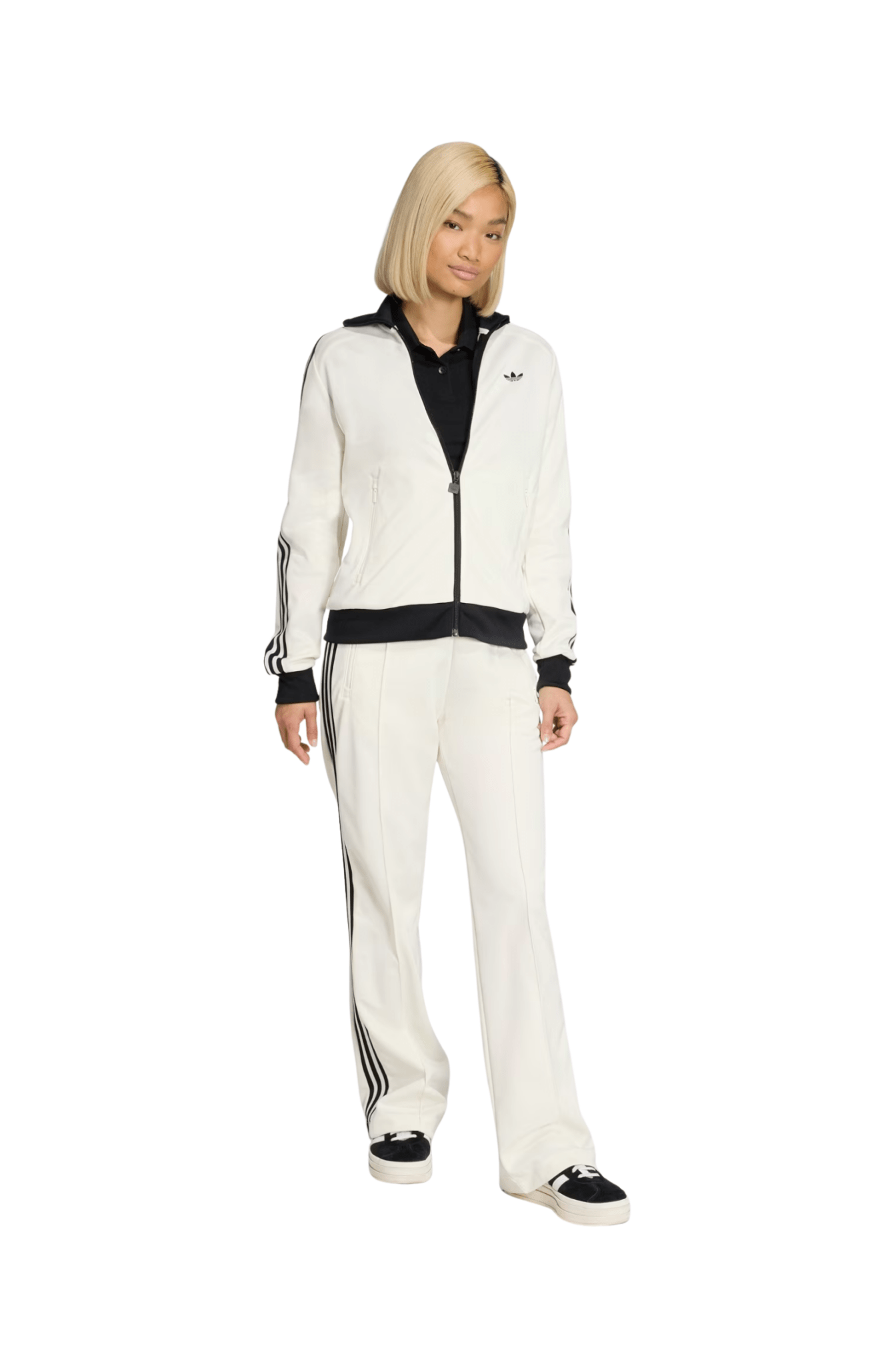 Calça Adidas Classic Training Track Pants Off - White/Preto - NewSkull