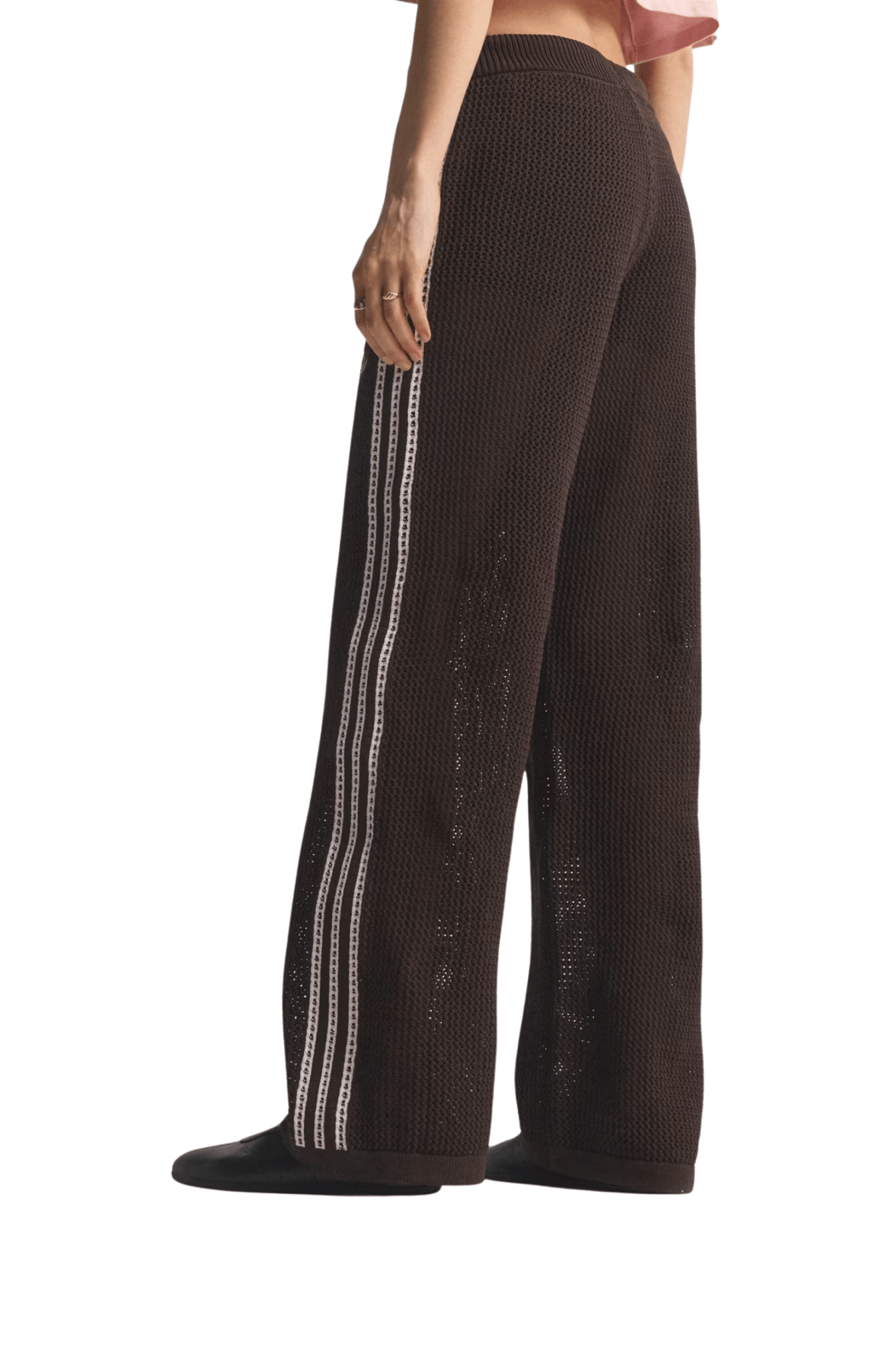 Calça Adidas Crochê Firebird Marrom - NewSkull