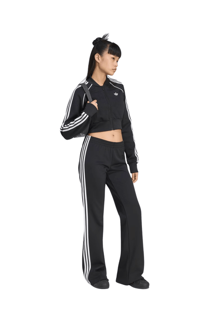 Calça Adidas Flared Adicolor 3-stripes Preto/Branco - NewSkull