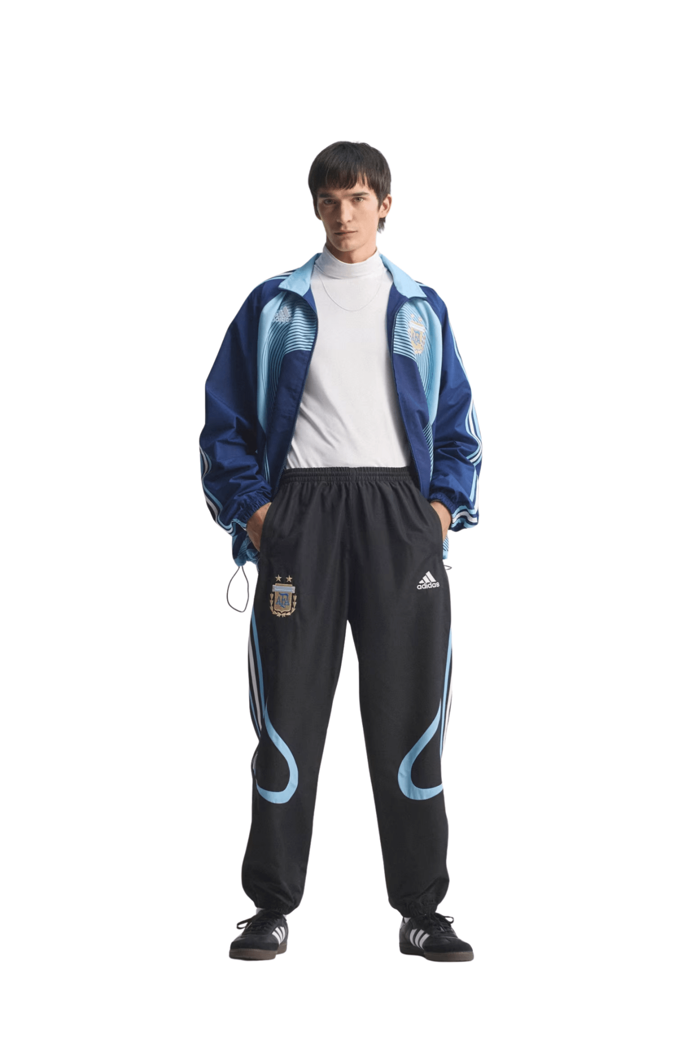 Calça Adidas Icons AFA Argentina 2006 Preto/Azul - NewSkull