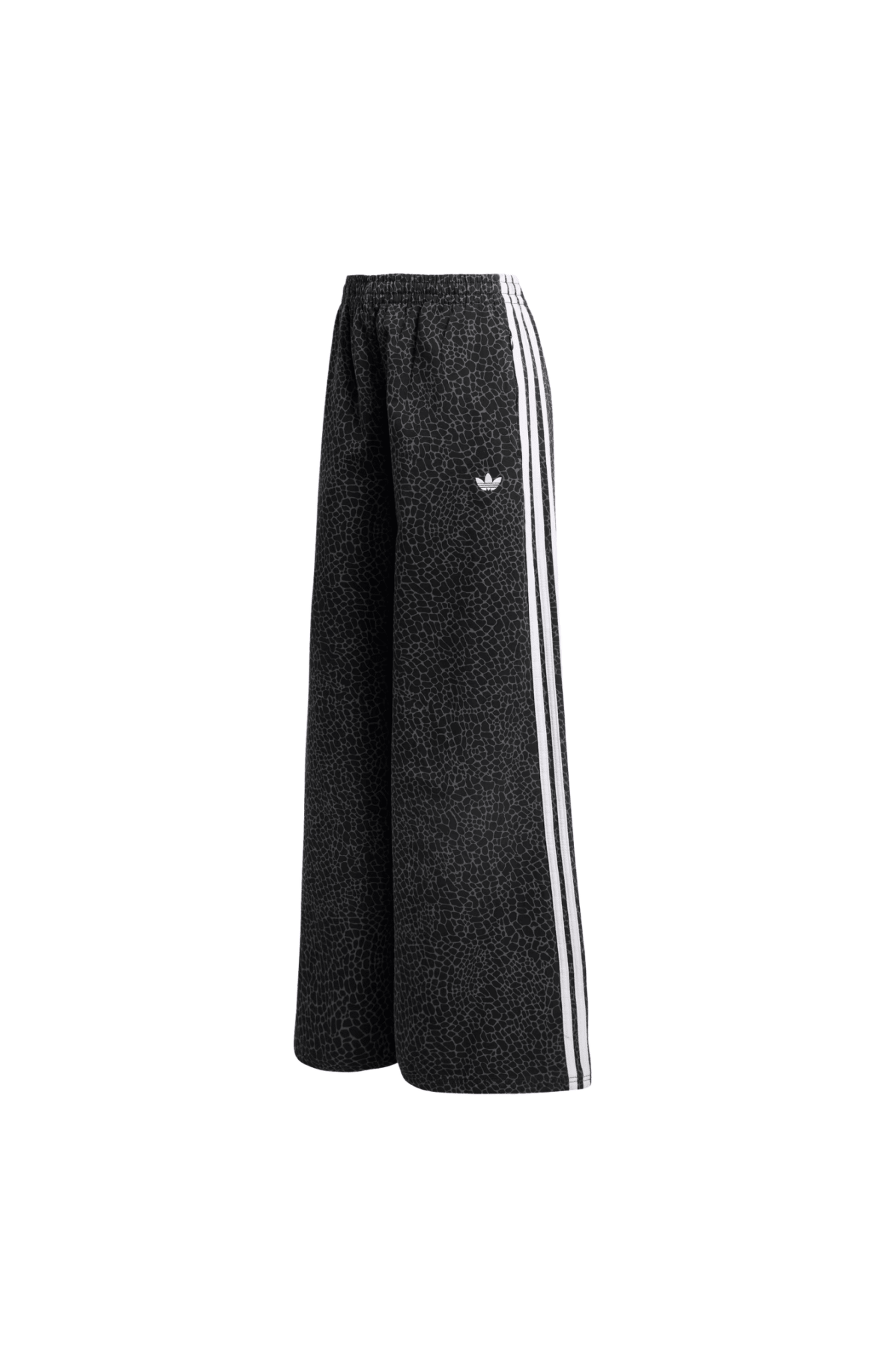 Calça Adidas Jeans Oversized Firebird AOP Preto/Cinza - NewSkull