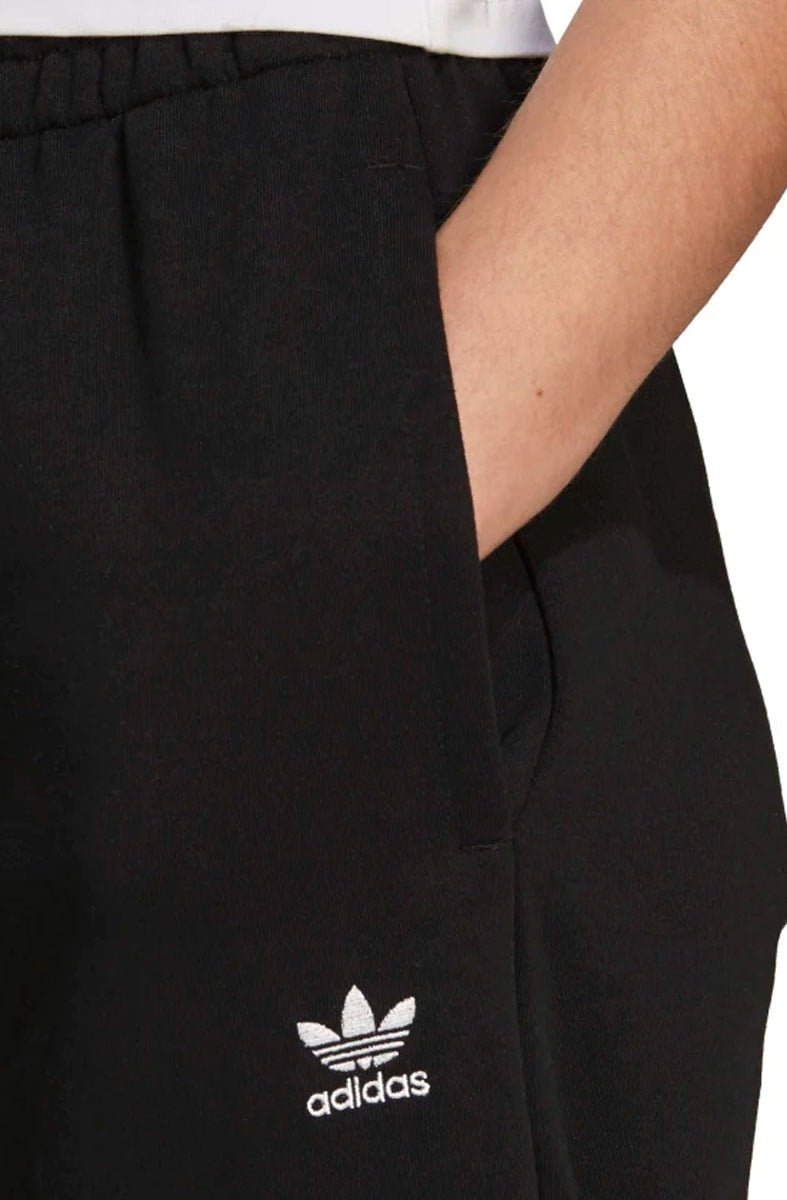 Calça Adidas Jogger Adicolor Essentials Fleece Preto/Branco - NewSkull