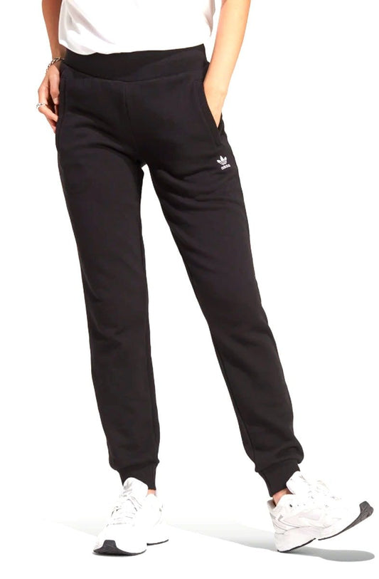 Calça Adidas Jogger Slim Adicolor Essentials Feminina Preto/Branco - NewSkull