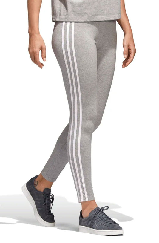 Calça Adidas Legging 3 Stripes Cinza - NewSkull