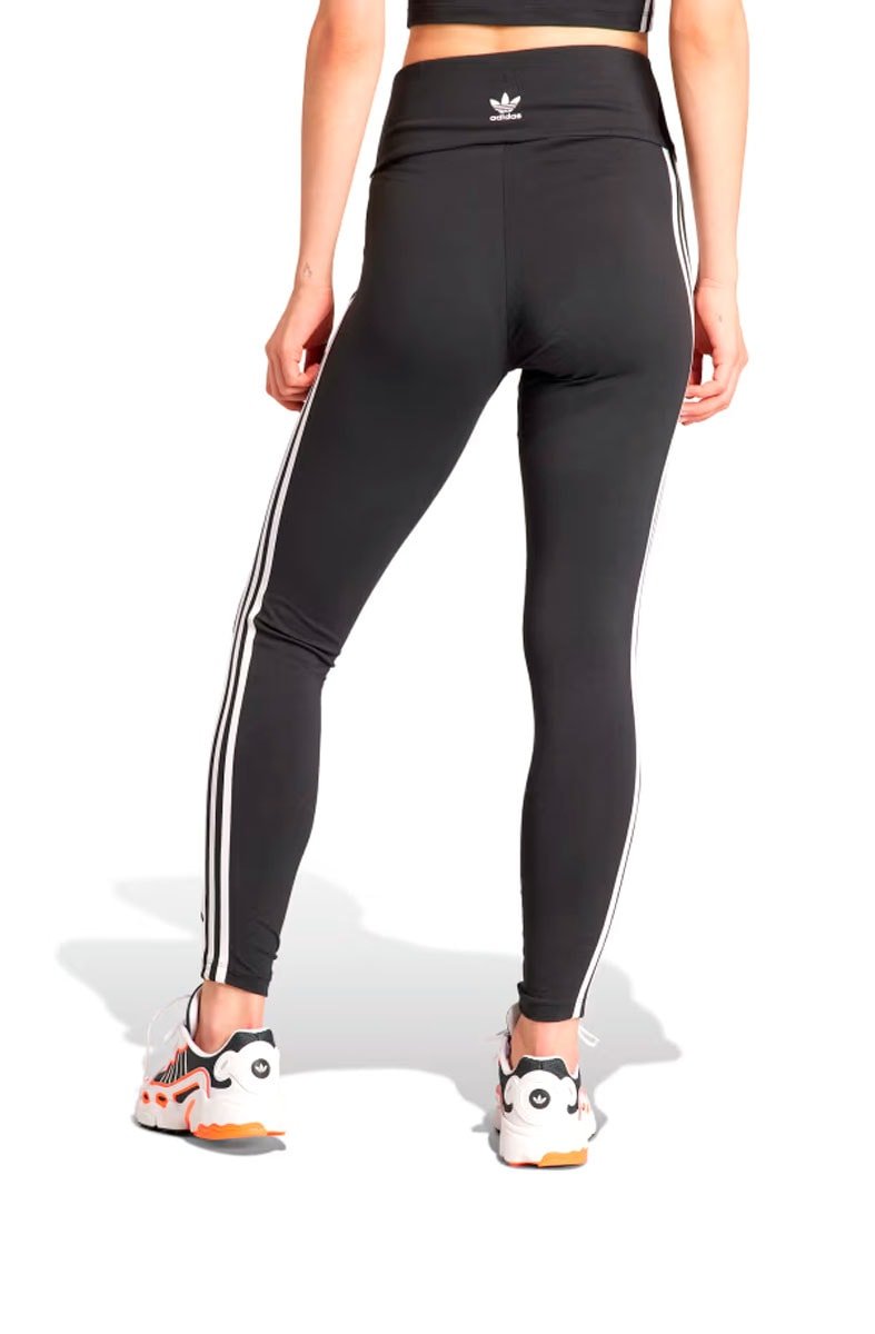 Calça Adidas Legging 3 - stripes Preto/Branco - NewSkull