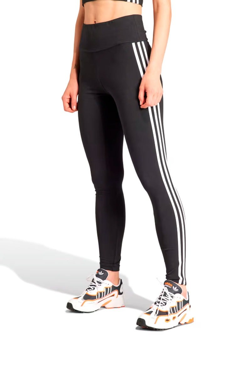 Calça Adidas Legging 3 - stripes Preto/Branco - NewSkull