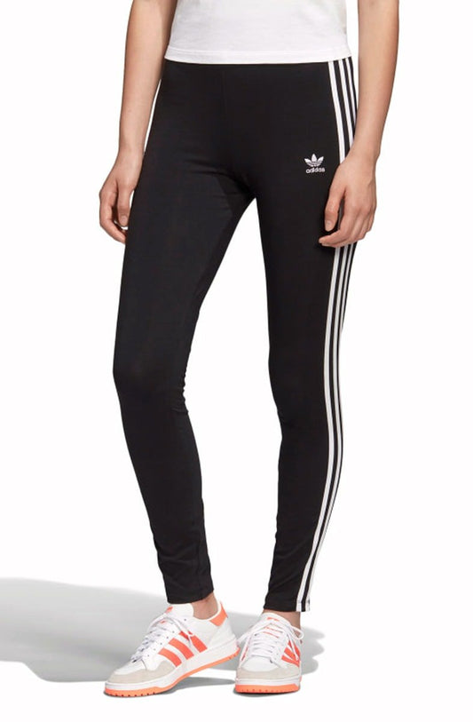 Calça Adidas Legging Adicolor 3 Stripes Feminina Preta - NewSkull