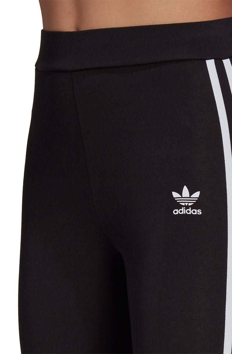 Calça Adidas Legging Adicolor Classics 3 - Stripes Feminina Preta/Branca - NewSkull