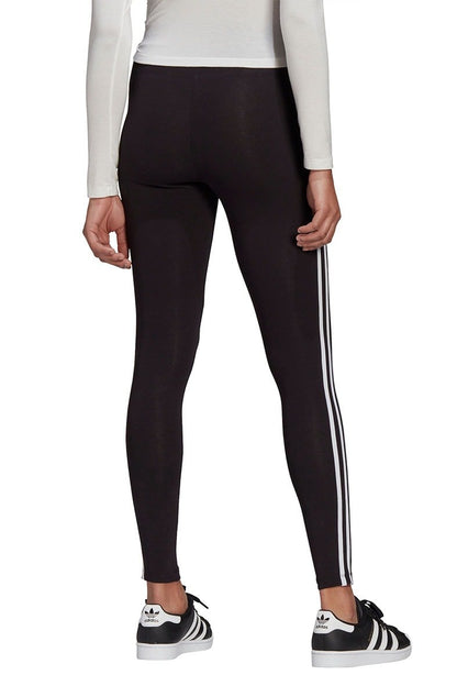 Calça Adidas Legging Adicolor Classics 3 - Stripes Feminina Preta/Branca - NewSkull