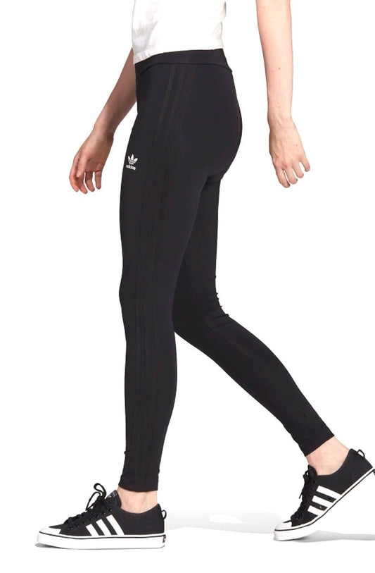 Calça Adidas Legging Adicolor Classics Tonal 3 - Stripes Preta - NewSkull