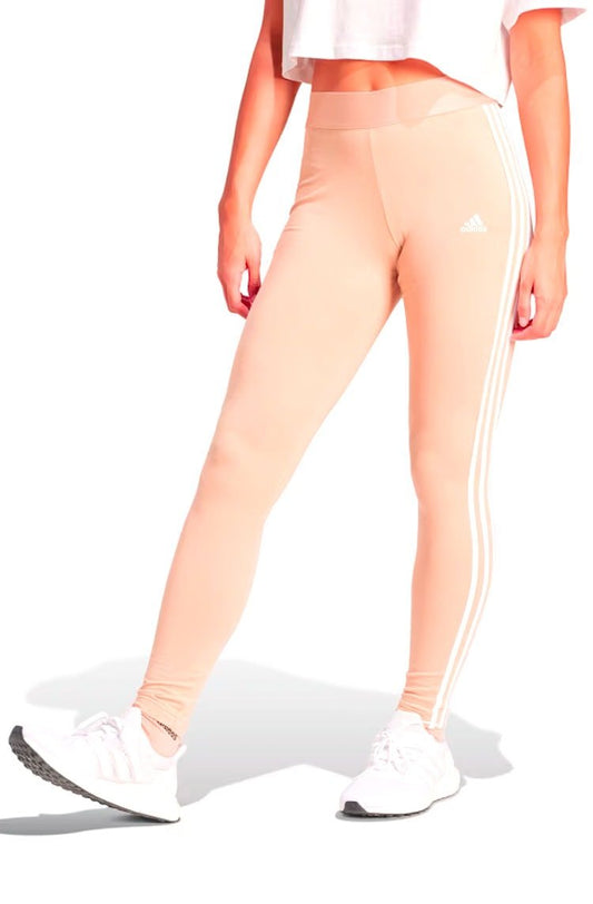 Calça Adidas Legging Essentials 3 - stripes Bege - NewSkull