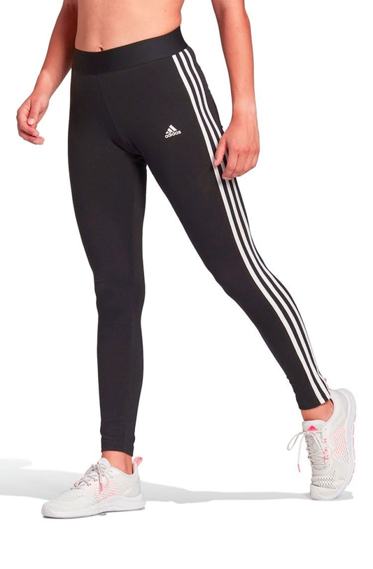 Calça Adidas Legging Essentials 3 - stripes Preto - NewSkull