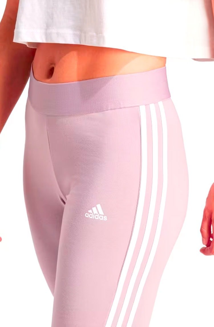 Calça Adidas Legging Essentials 3 - stripes Roxo - NewSkull