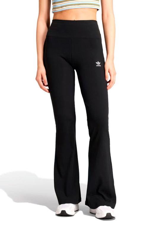 Calça Adidas Legging Essentials Rib Flared Preto - NewSkull