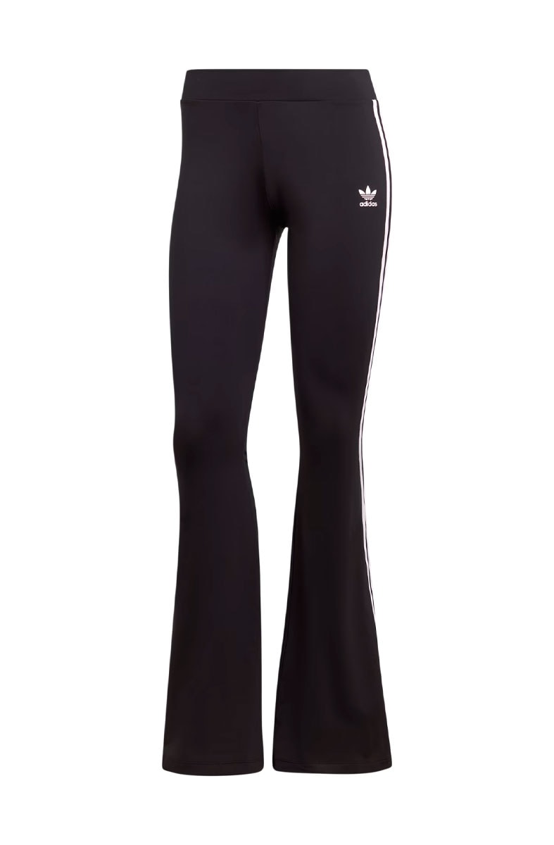 Calça Adidas Legging Flared Preto/Branco - NewSkull