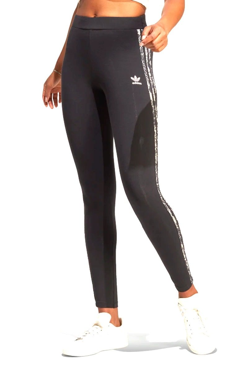 Calça Adidas Legging Originals 3 Stripes Preto - NewSkull