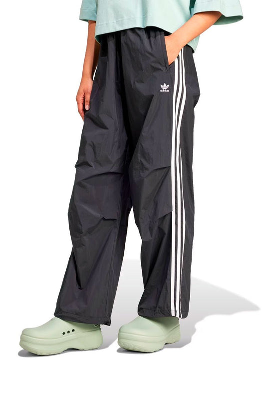 Calça Adidas Malha Parachute 3 - stripes Preto/Branco - NewSkull