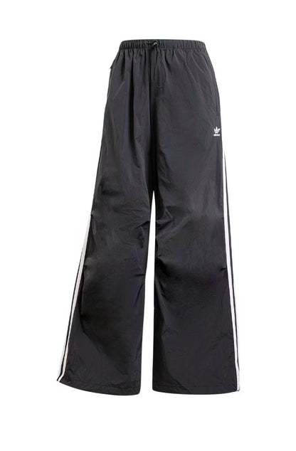 Calça Adidas Malha Parachute 3 - stripes Preto/Branco - NewSkull