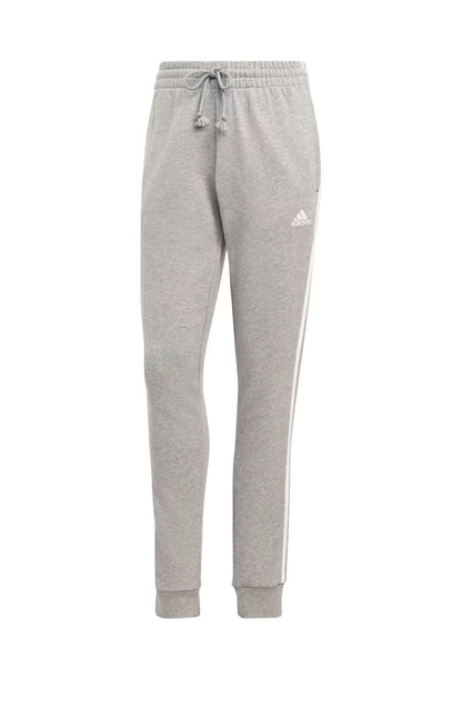 Calça Adidas Moletinho Essentials 3 - stripes Cinza/Branco - NewSkull
