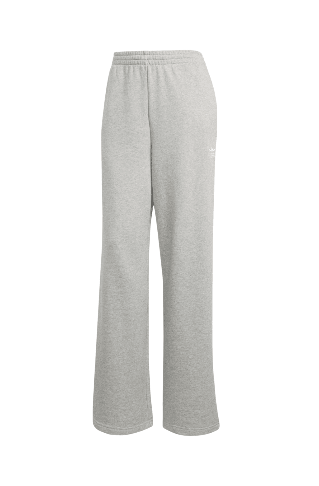 Calça Adidas Moletinho Wide Leg Essentials Cinza - NewSkull
