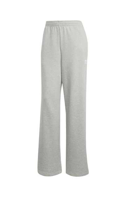 Calça Adidas Moletinho Wide Leg Essentials Cinza - NewSkull